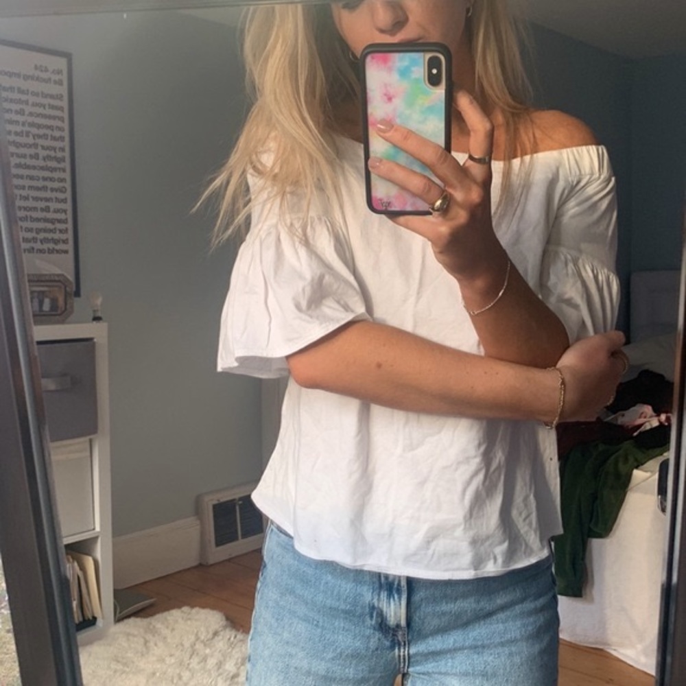 NWOT Banana Republic Bell Sleeve Off Shoulder